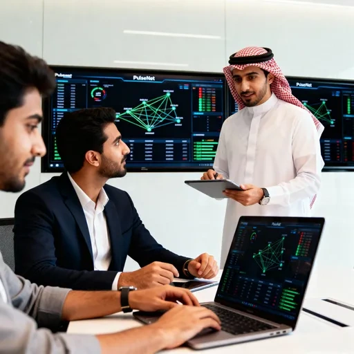 PulseNet team working in modern office
